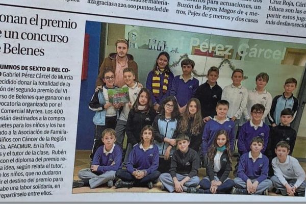 DONAMOS EL PREMIO DEL CONCURSO DE BELENES