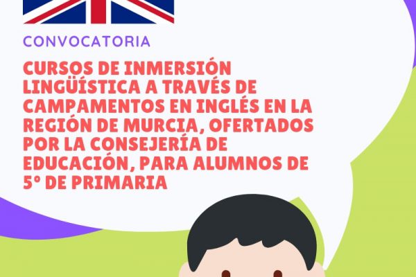CONVOCATORIA CAMPAMENTOS EN INGLÉS PARA 5º DE PRIMARIA