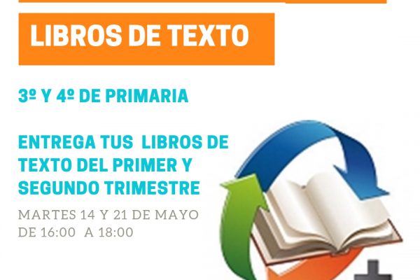 DEVOLUCIÓN LIBROS DE TEXTO 3º Y 4º DE PRIMARIA
