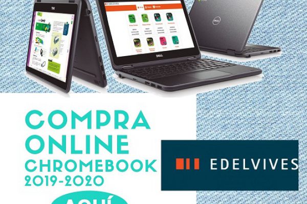 HABILITADA LA FINANCIACIÓN A 20 MESES, HASTA EL 31/07/2019, EN LA TIENDA ONLINE CHROMEBOOK 2019-2020, 5º/6º PRIMARIA Y 1º/2º ESO