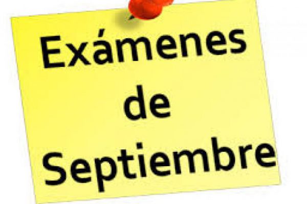 HORARIO EXÁMENES SEPTIEMBRE 2019