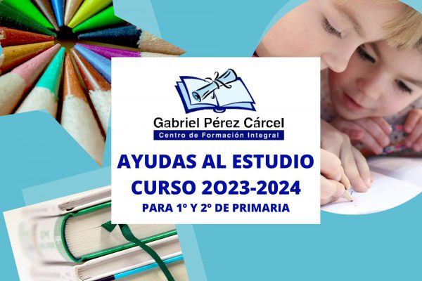 AYUDAS AL ESTUDIO CURSO 2023-2024, PARA 1º Y 2º DE PRIMARIA