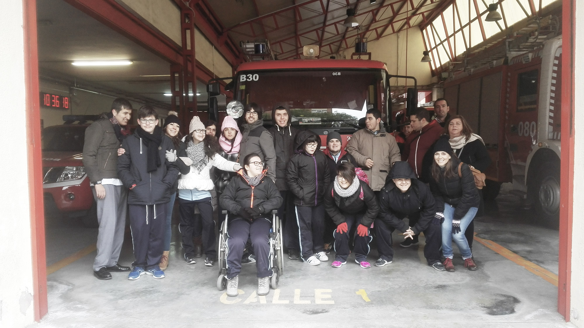 Visita al parque de bomberos
