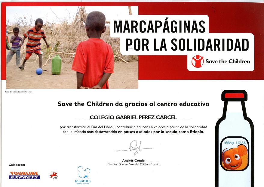Marcapáginas solidarios