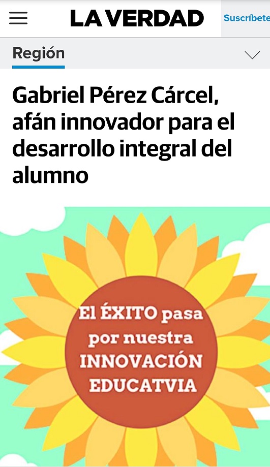 EN  EL DIARIO LA VERDAD, DENTRO DE LOS MEJORES COLEGIOS DE MURCIA