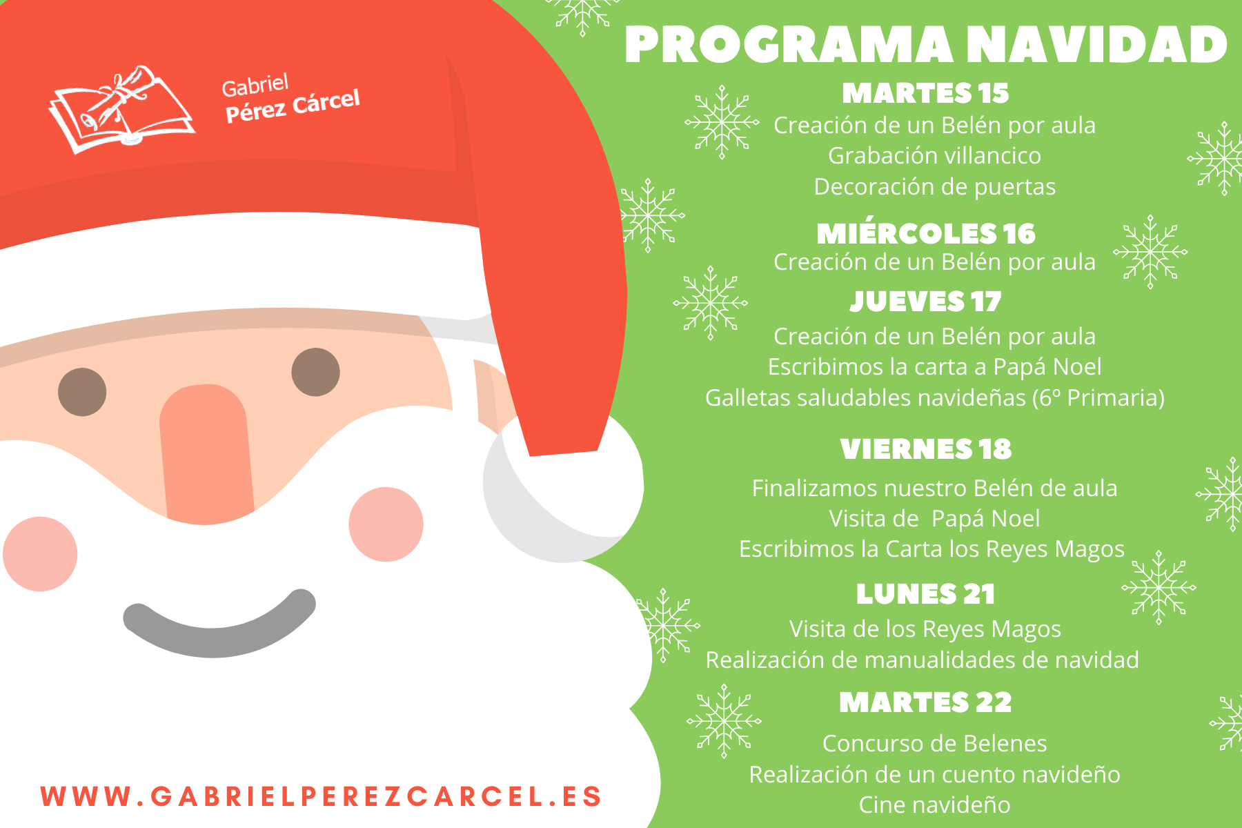 PROGRAMA DE ACTIVIDADES NAVIDEÑAS