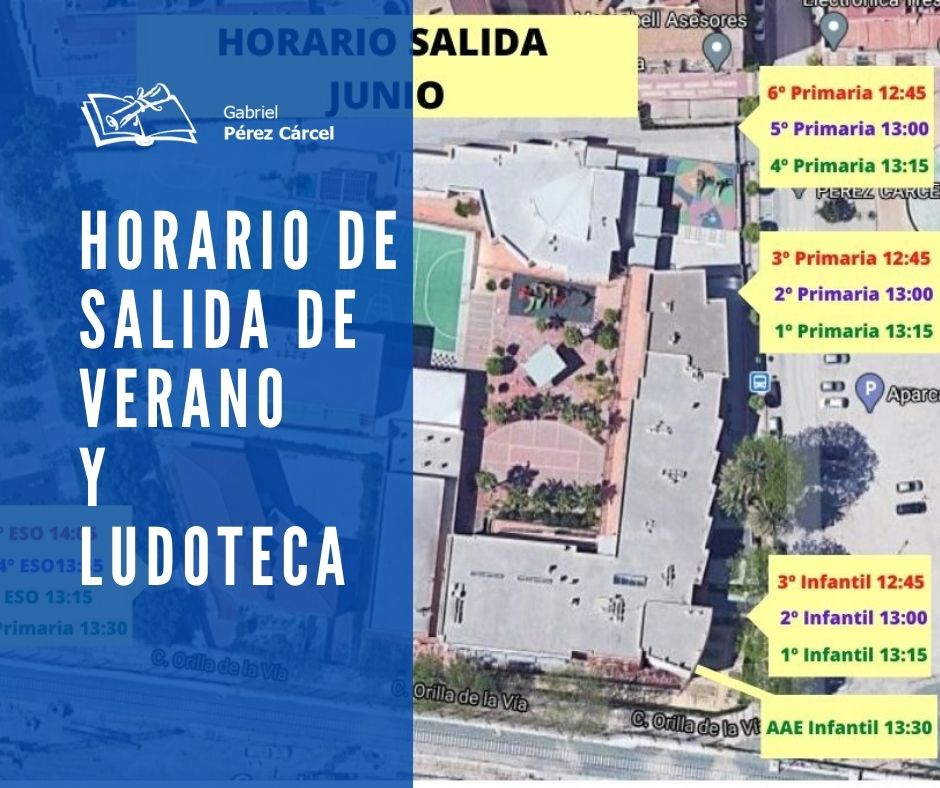 HORARIO DE VERANO Y LUDOTECA